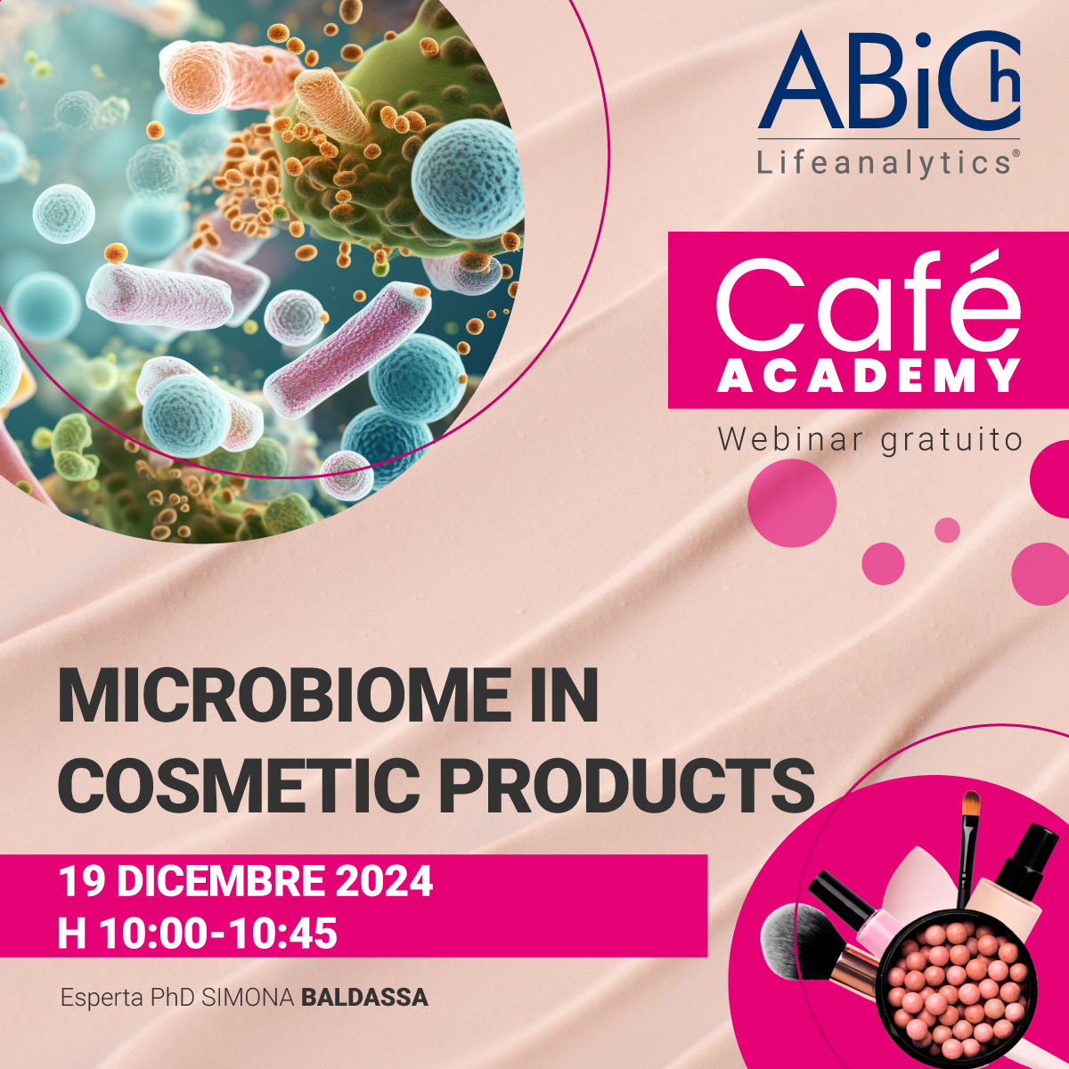 WEBINAR - Microbiome in cosmetic products